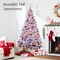 Best Choice Products Artificial Flocked Christmas Tree, Pre-Lit Holiday Décor w/ Twinkle Lights - 6ft